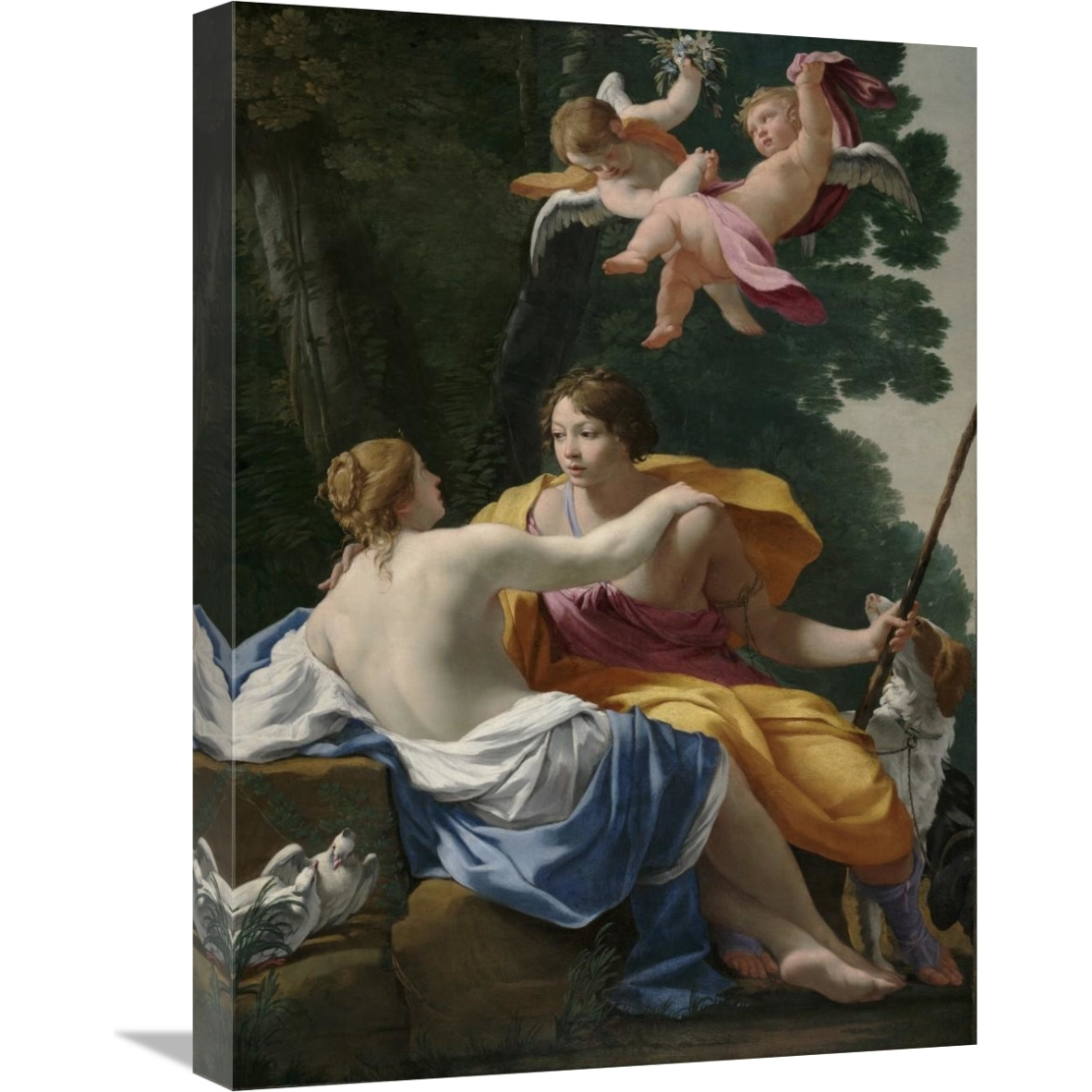 Venus and Adonis-Canvas Art-18&quotx24"