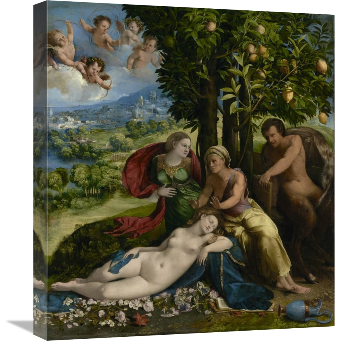 Mythological Scene-Canvas Art-19.58&quotx22"