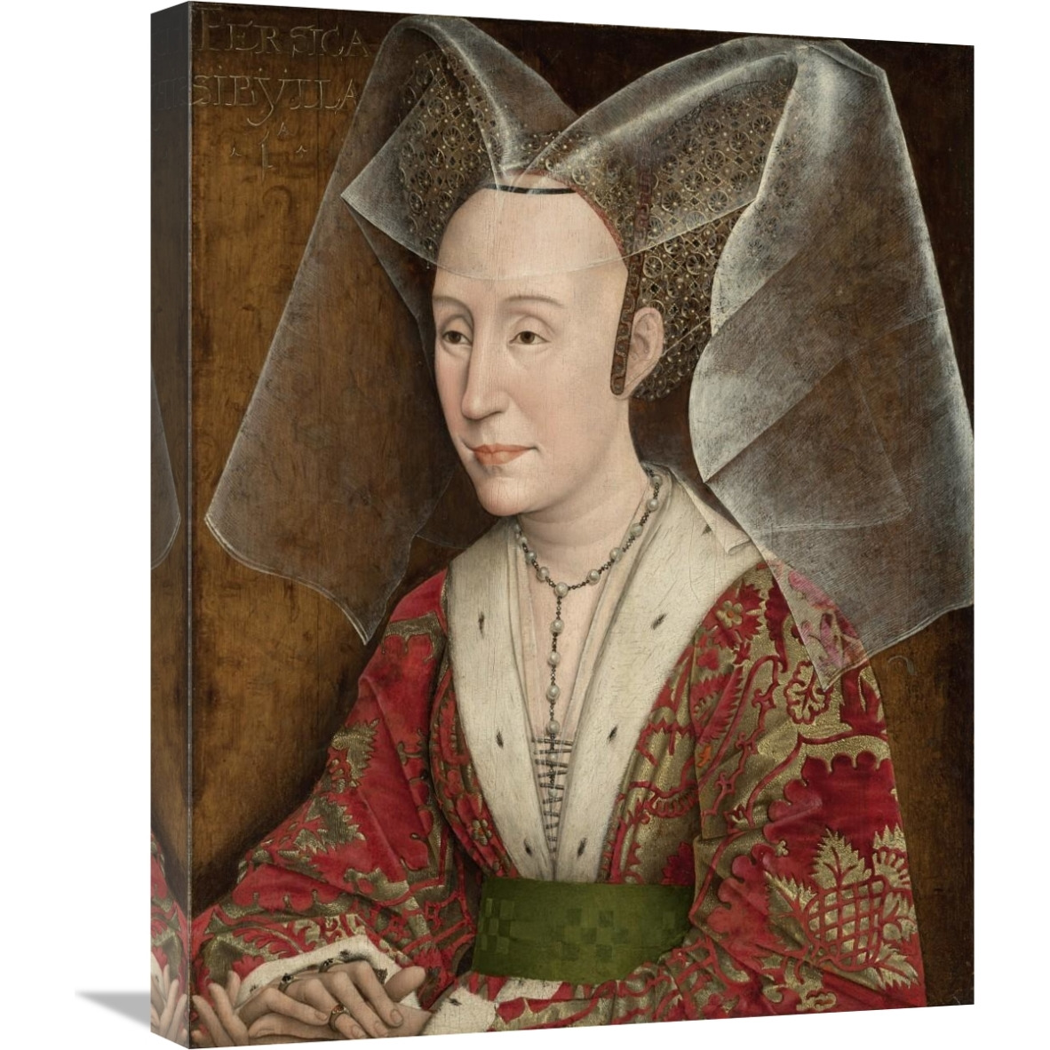 Portrait of Isabella of Portugal-Canvas Art-20&quotx24"