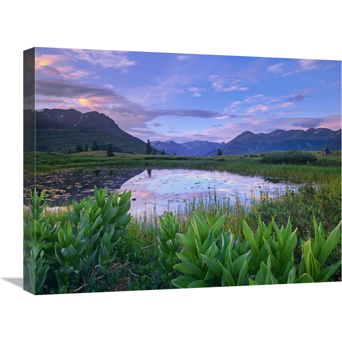 Grand Turk and Kendall Mountains, Molas Pass, Colorado-Canvas Art-24&quotx18"