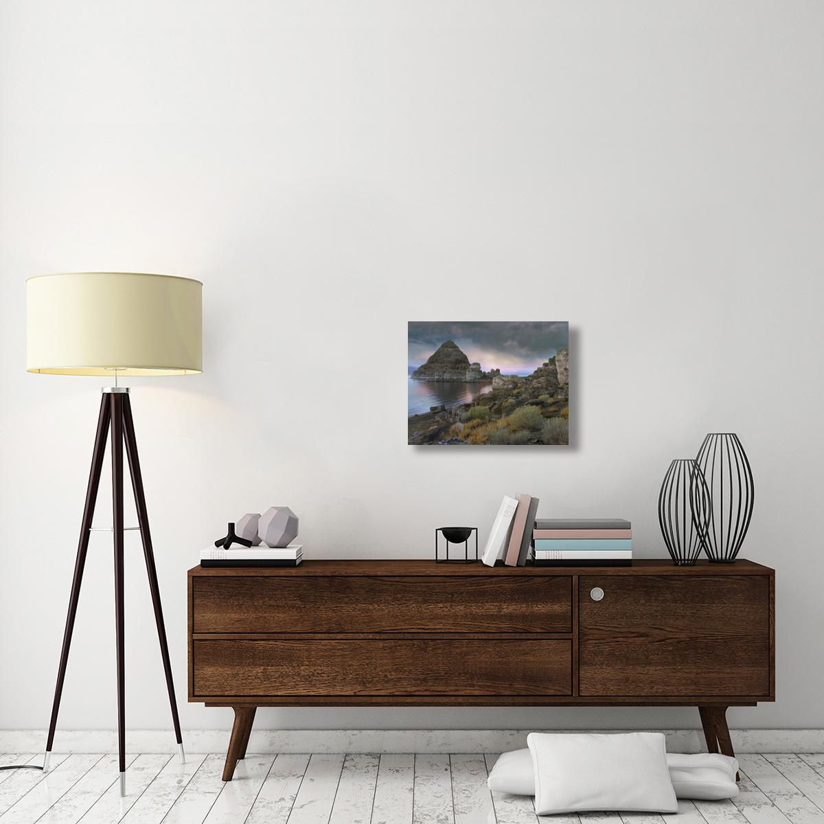 Pyramid Lake, Nevada-Canvas Art-24&quotx18"