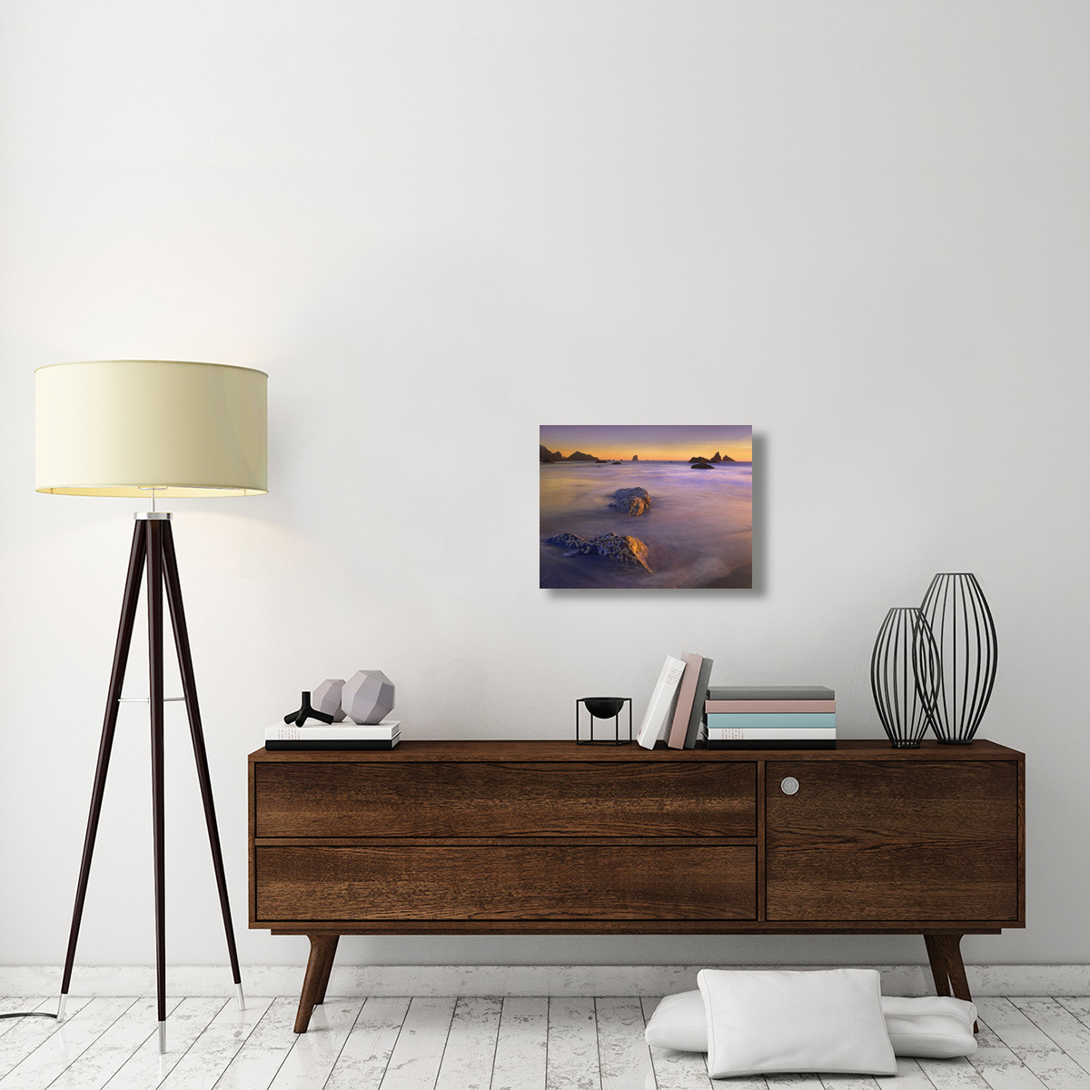 Coastline, Lone Beach, Oregon-Canvas Art-24&quotx18"