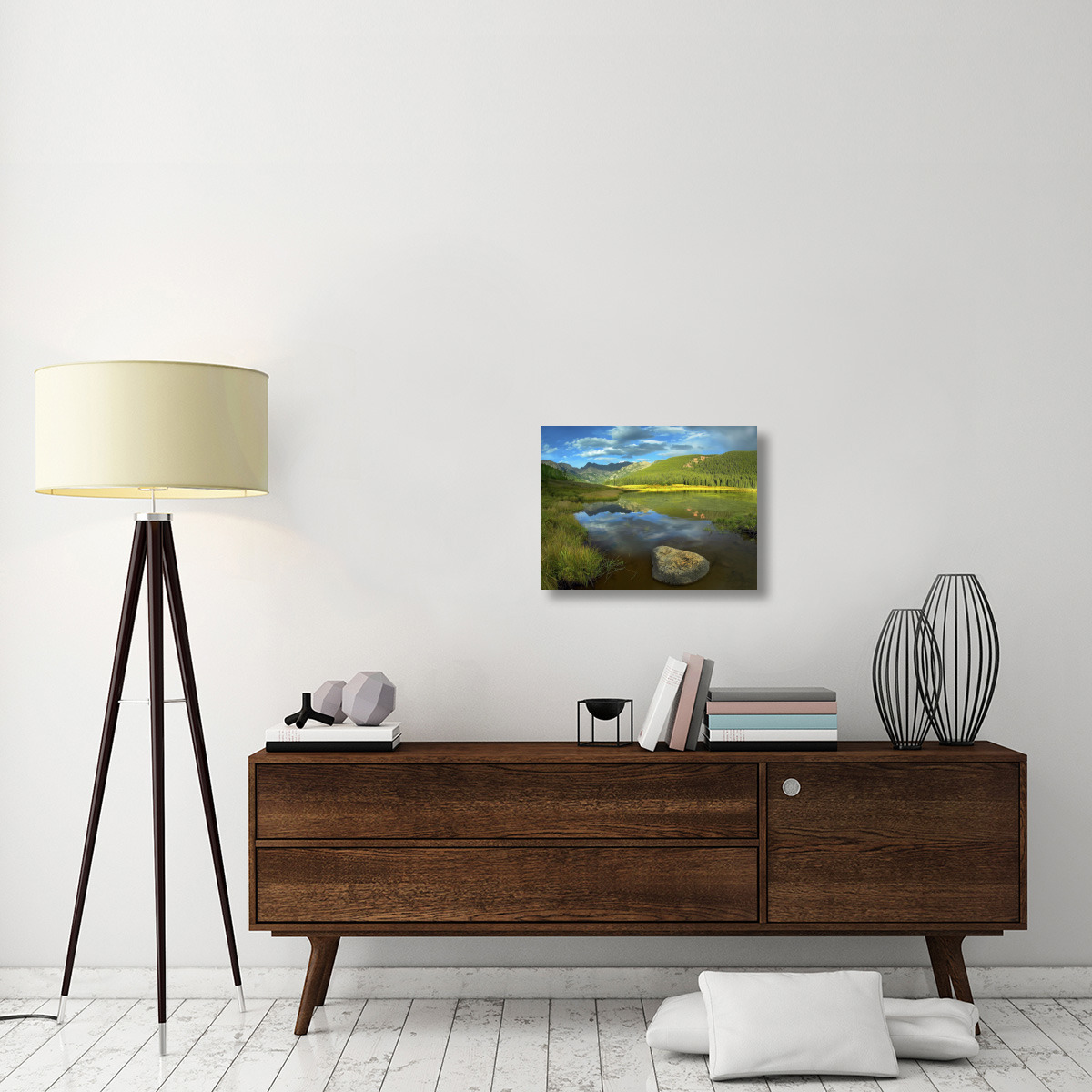 Mt Powell and Piney Lake, Colorado-Canvas Art-24&quotx18"