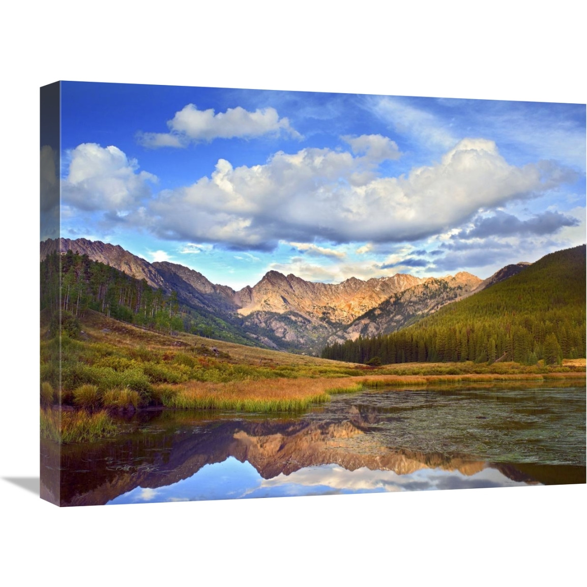 Mt Powell and Piney Lake, Colorado-Canvas Art-24&quotx18"