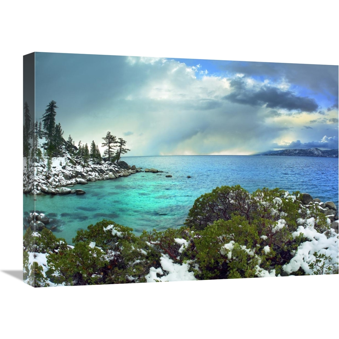 Memorial Point, Lake Tahoe, Nevada-Canvas Art-24&quotx18"