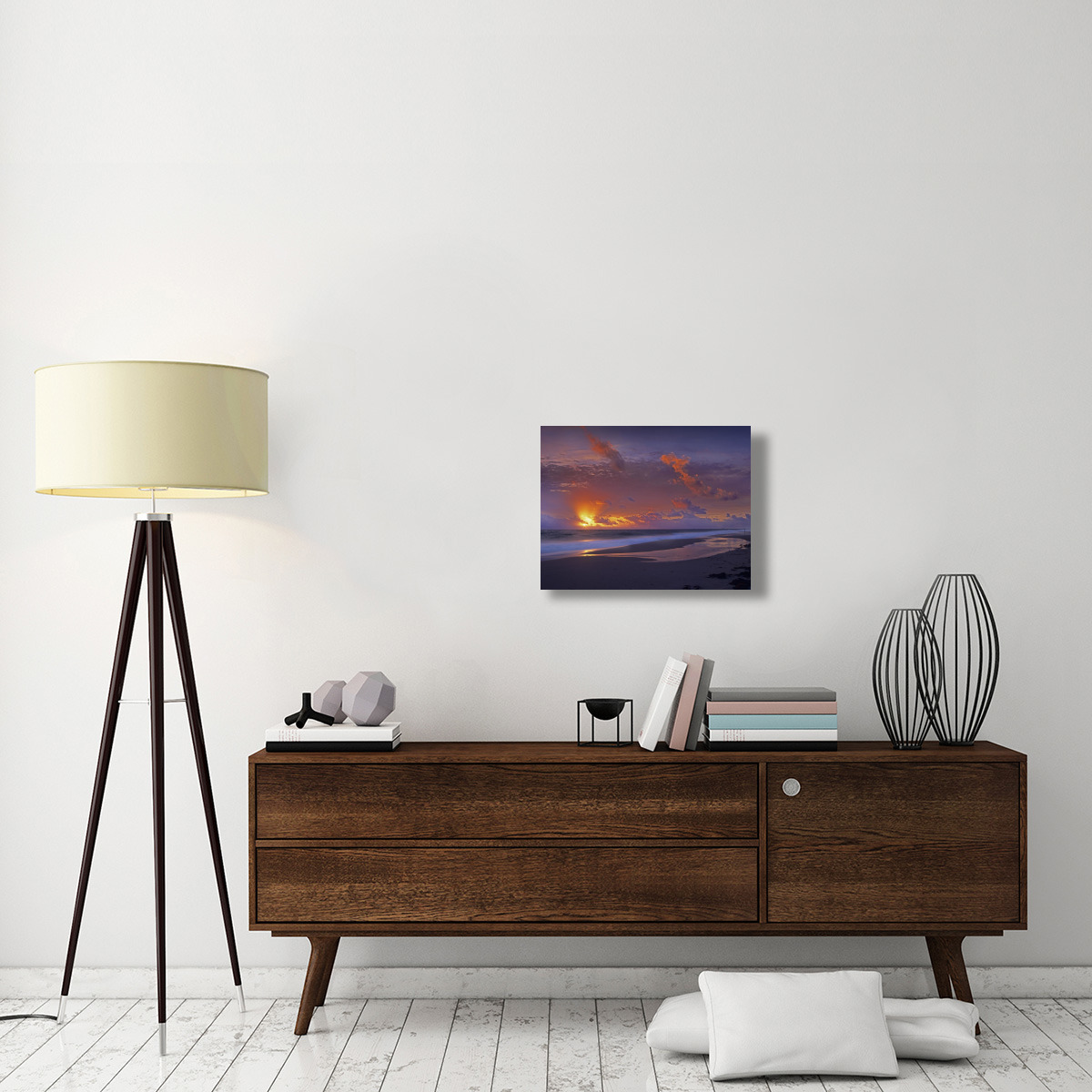 McArthur beach at sunrise, Florida-Canvas Art-24&quotx18"