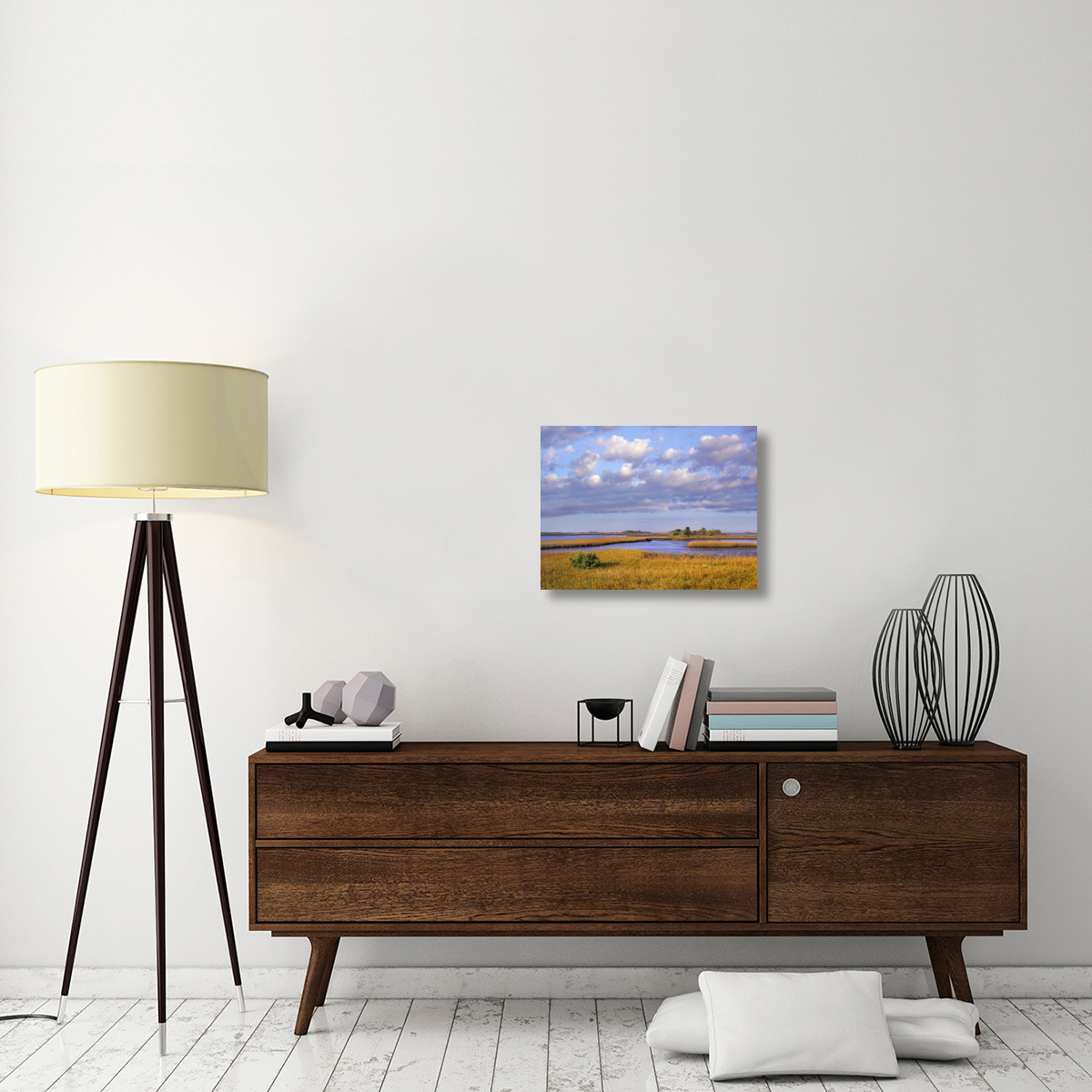 Saltwater marshes at Cedar Key, Florida-Canvas Art-24&quotx18"