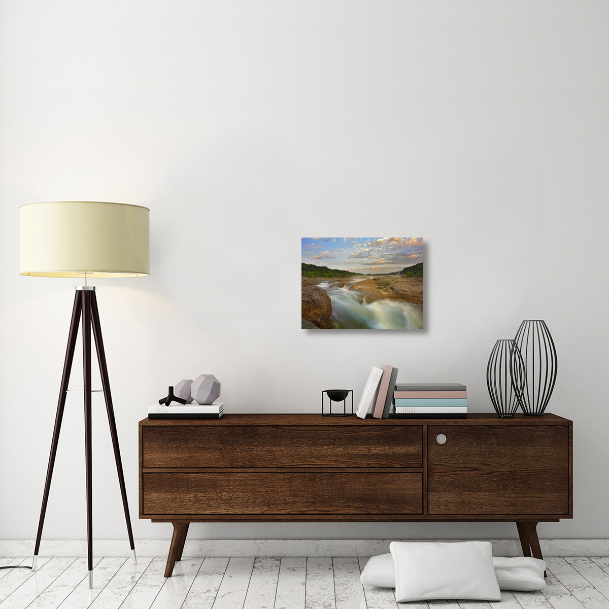 River in Pedernales Falls State Park, Texas-Canvas Art-24&quotx18"