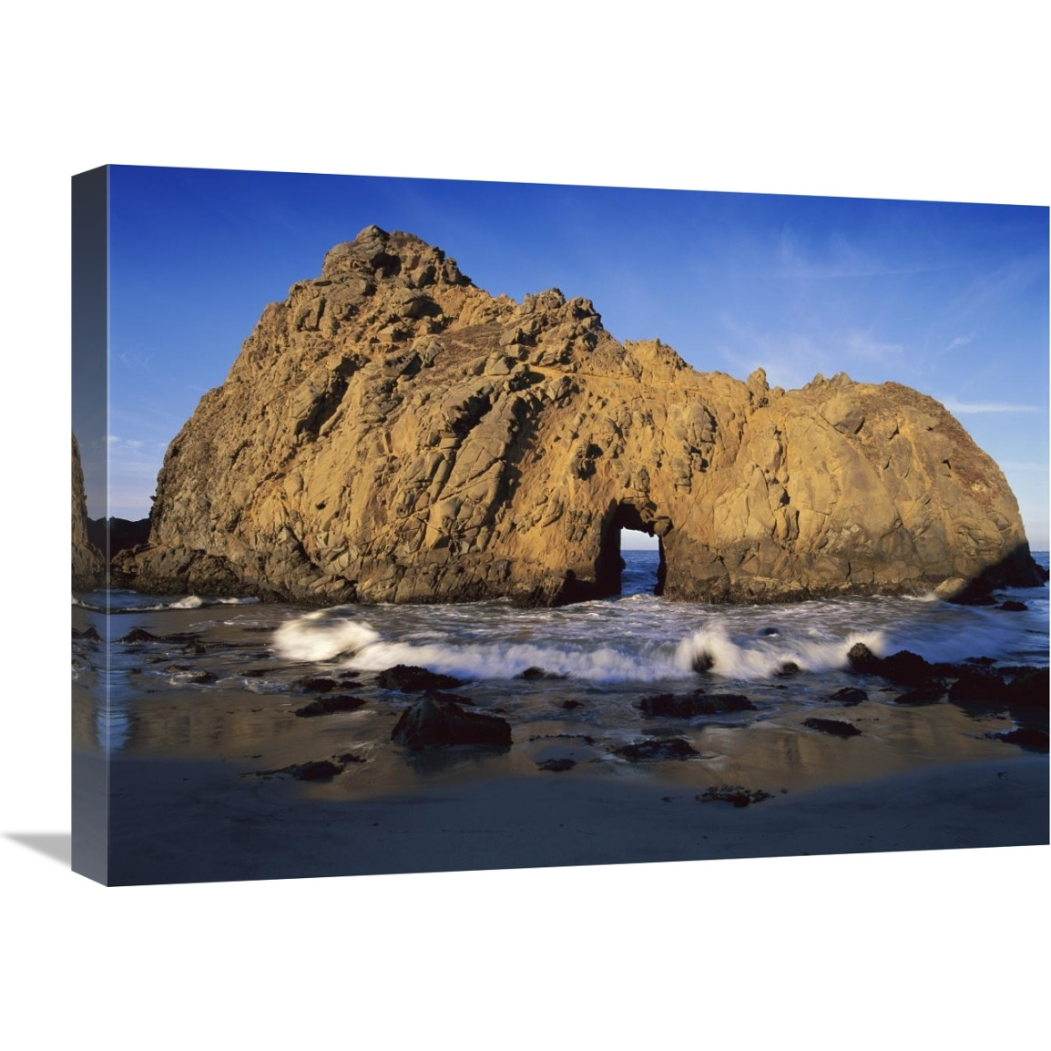 Sea arch at Pfeiffer Beach, Big Sur, California-Canvas Art-24&quotx18"