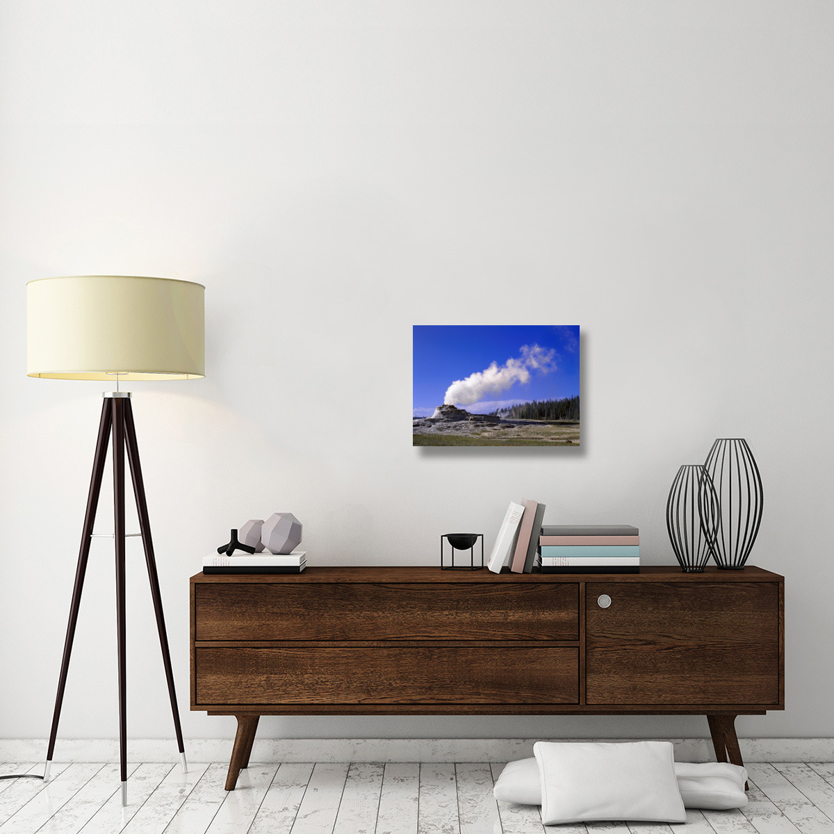 Castle Geyser, Yellowstone National Park, Wyoming-Canvas Art-24&quotx18"