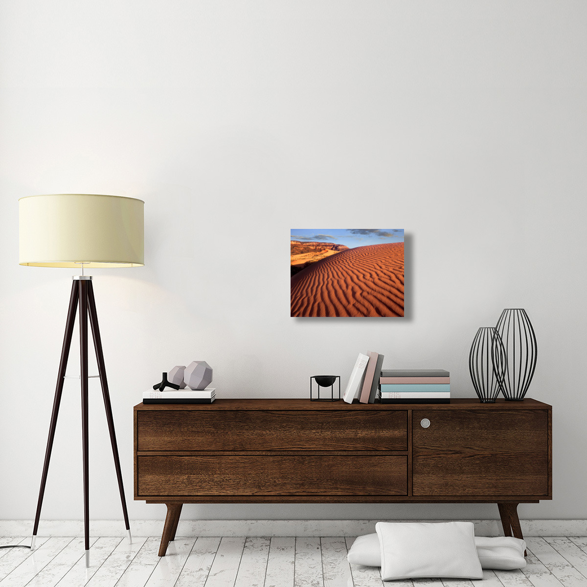 Sand dunes, Coral Pink Sand Dunes State Park, Utah-Canvas Art-24&quotx18"