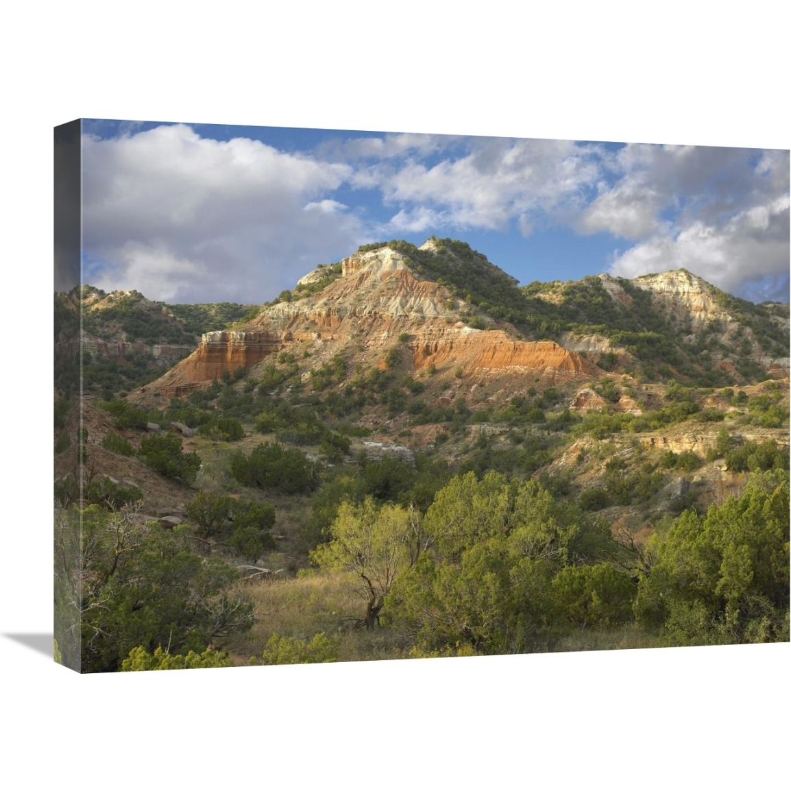 Sandstone mountains, Palo Duro Canyon State Park, Texas-Canvas Art-24&quotx18"