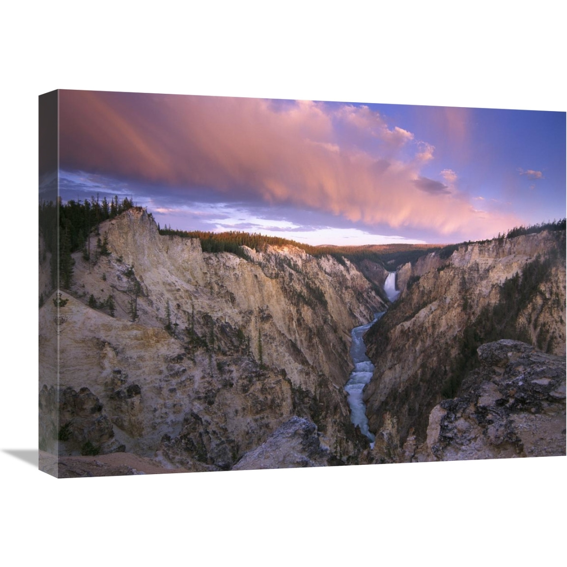 Lower Yellowstone Falls, Yellowstone National Park, Wyoming-Canvas Art-24&quotx18"