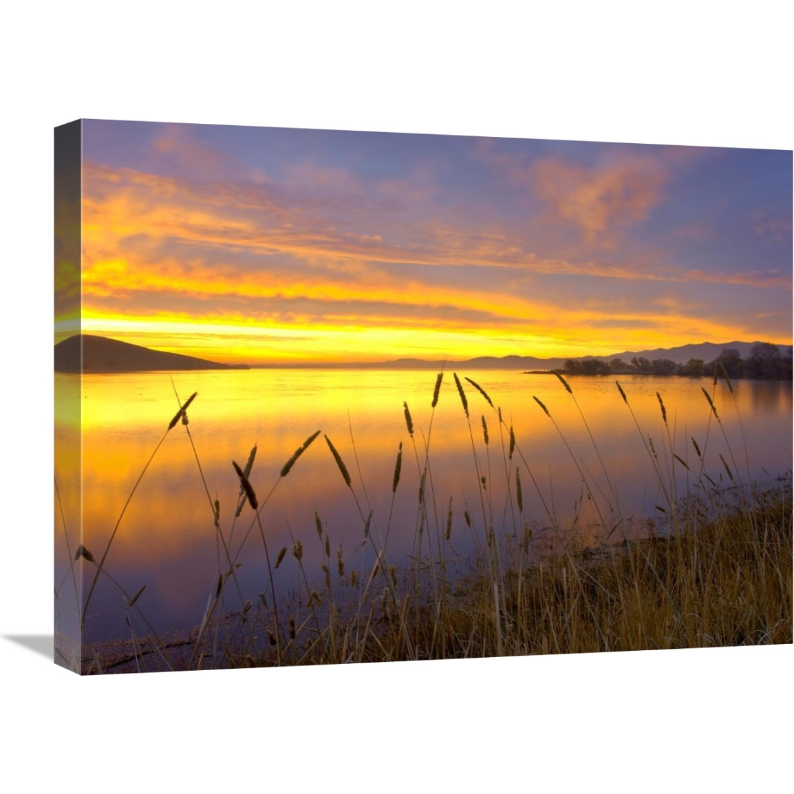 Sunrise at San Luis Reservoir, San Joaquin Valley, California-Canvas Art-24&quotx18"