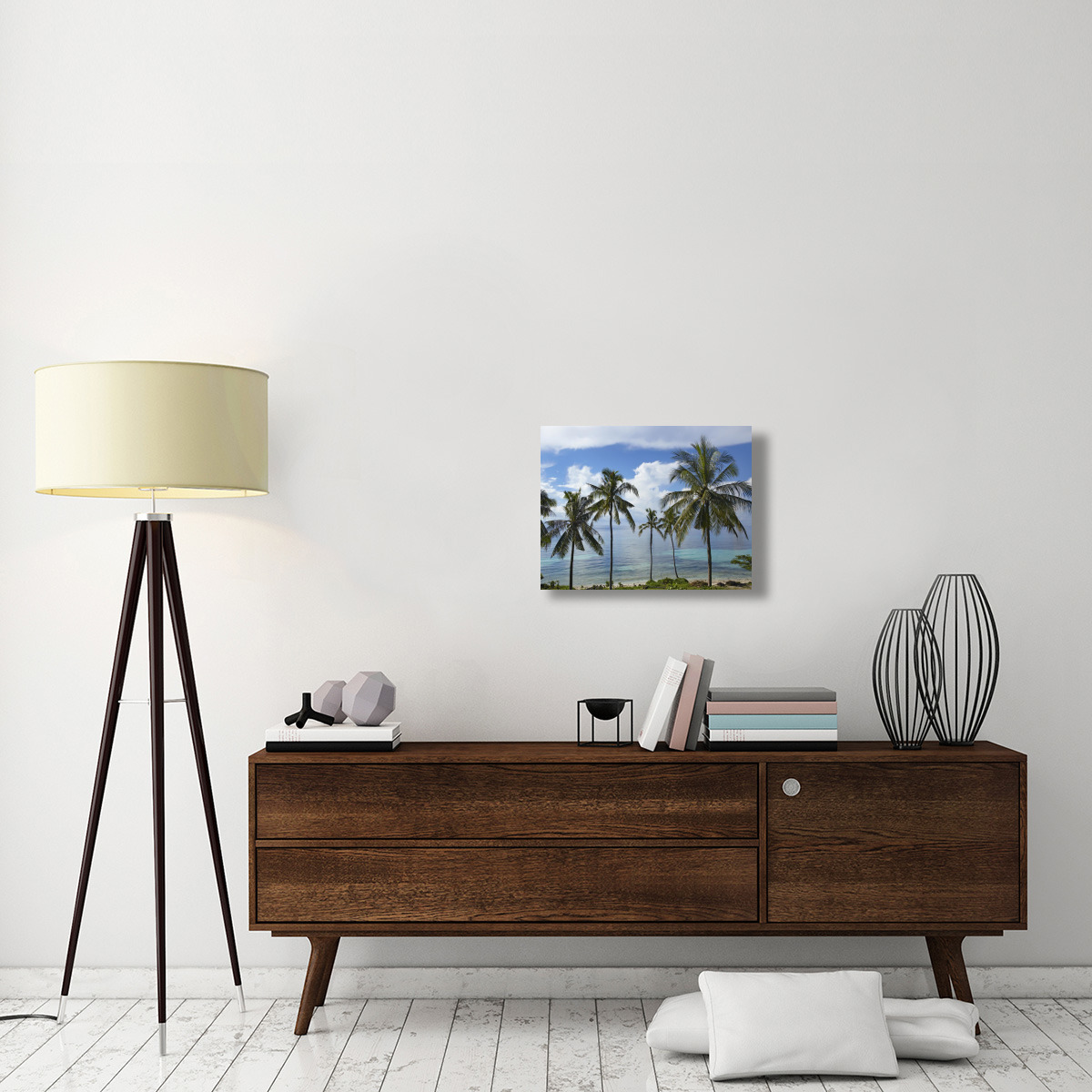 Coconut Palm trees, Bikini Beach, Panglao Island, Philippines-Canvas Art-24&quotx18"