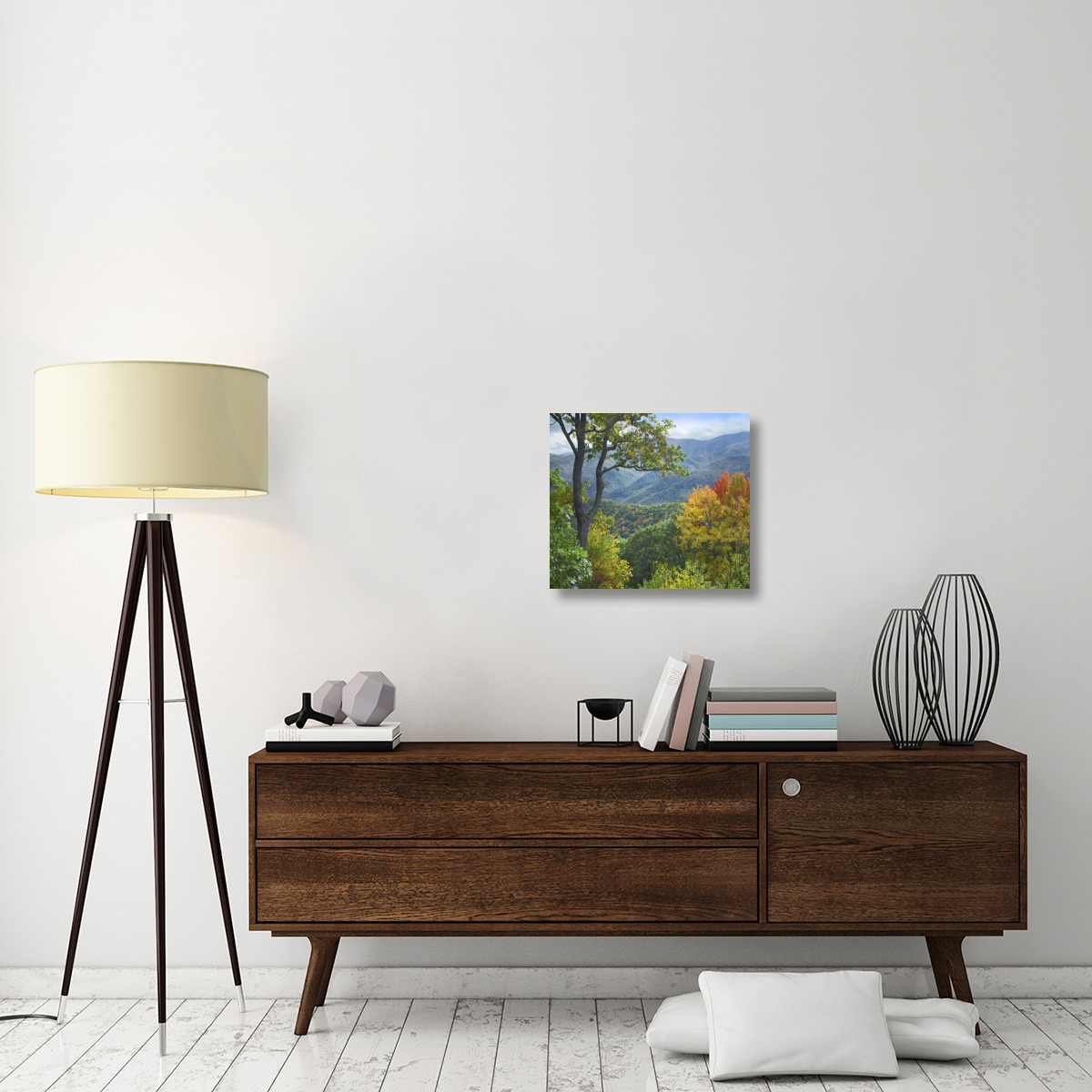 Deciduous forest in autumn, Blue Ridge Parkway, North Carolina-Canvas Art-22&quotx19.36"