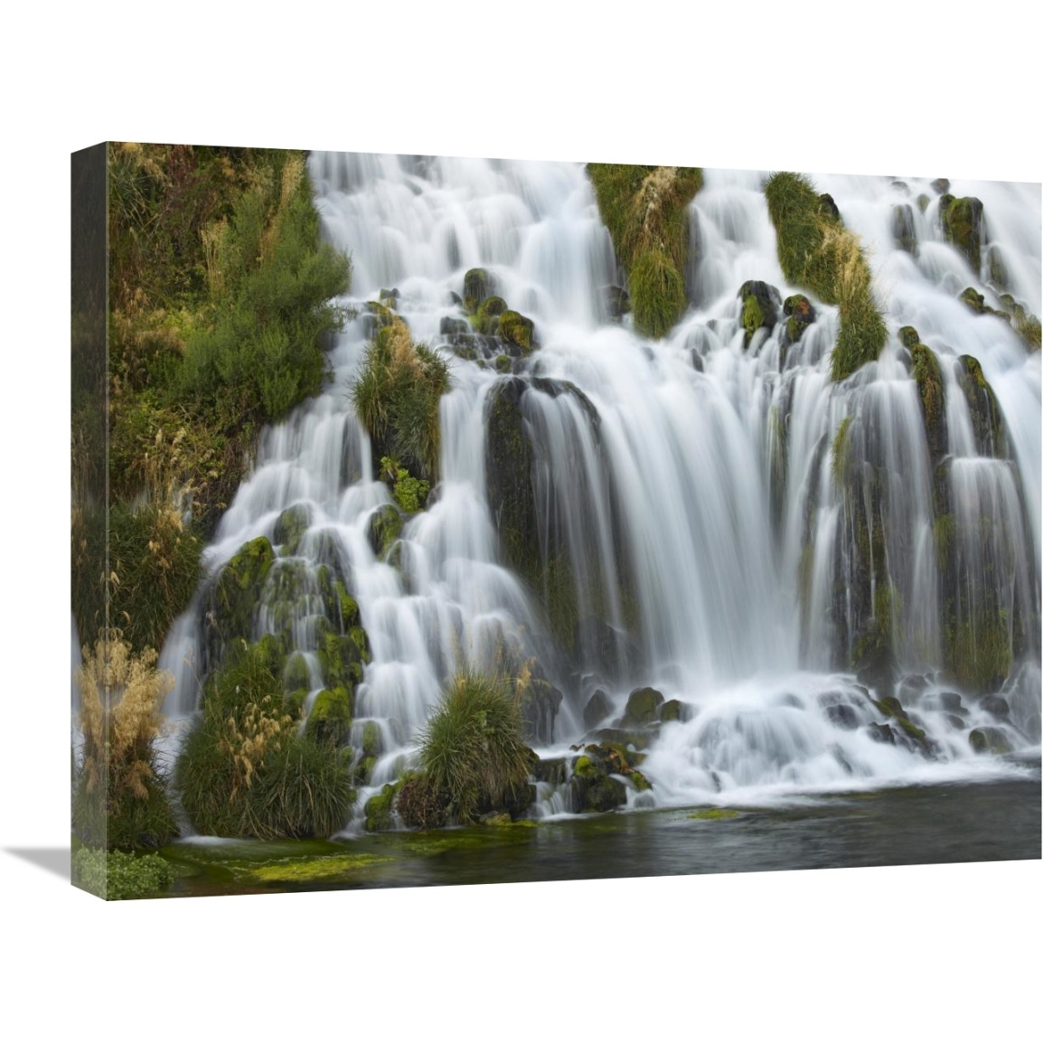 Waterfall, Niagara Springs, Thousand Springs State Park, Idaho.-Canvas Art-24&quotx18"