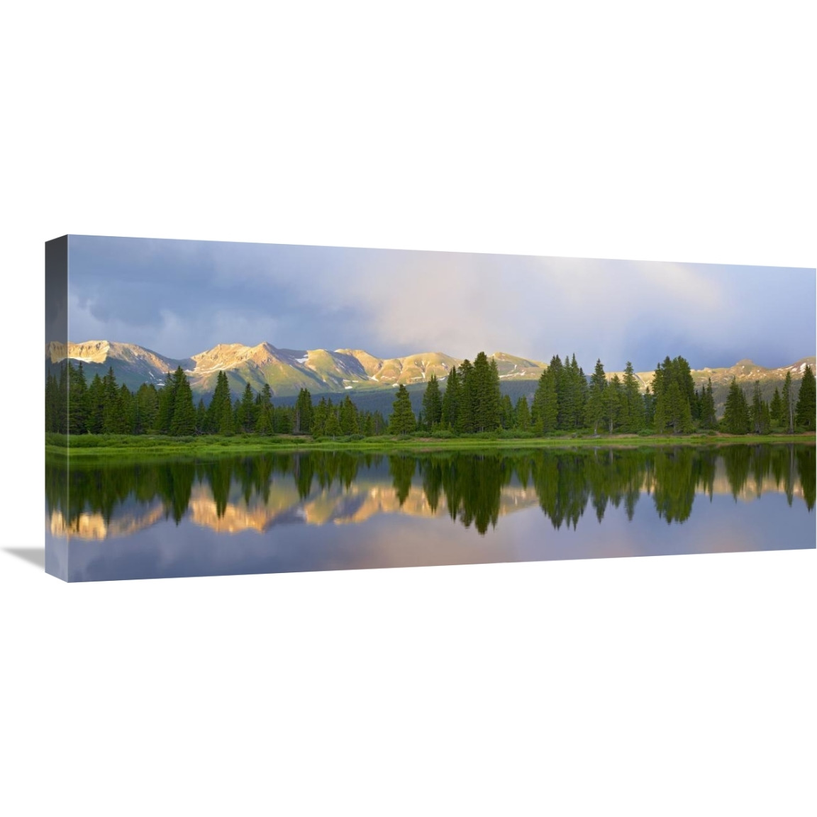 Panorama of West Needle Mountains, Weminuche Wilderness, Colorado-Canvas Art-30&quotx13.5"