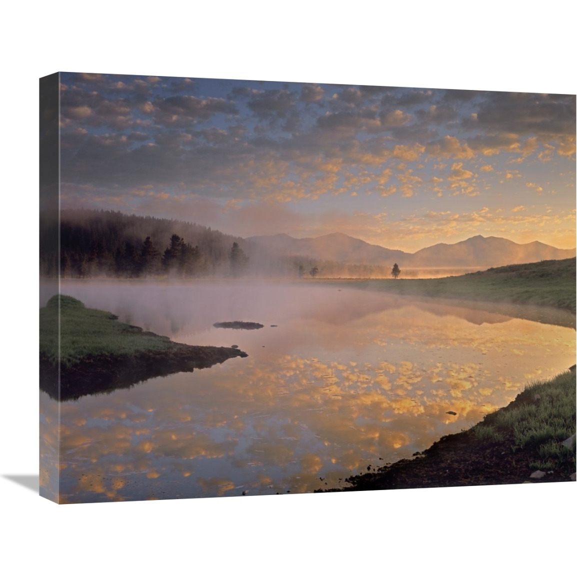 Absaroka Range from Alum Creek, Yellowstone National Park, Wyoming-Canvas Art-24&quotx20"