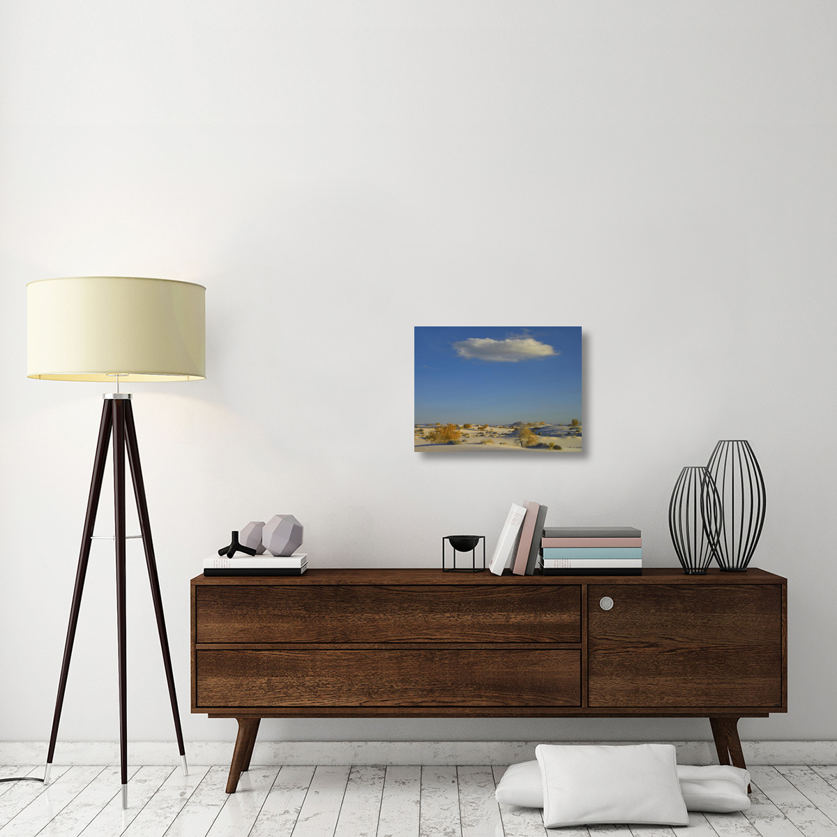 Cloud over White Sands National Monument, Chihuahuan Desert, New Mexico-Canvas Art-24&quotx18"