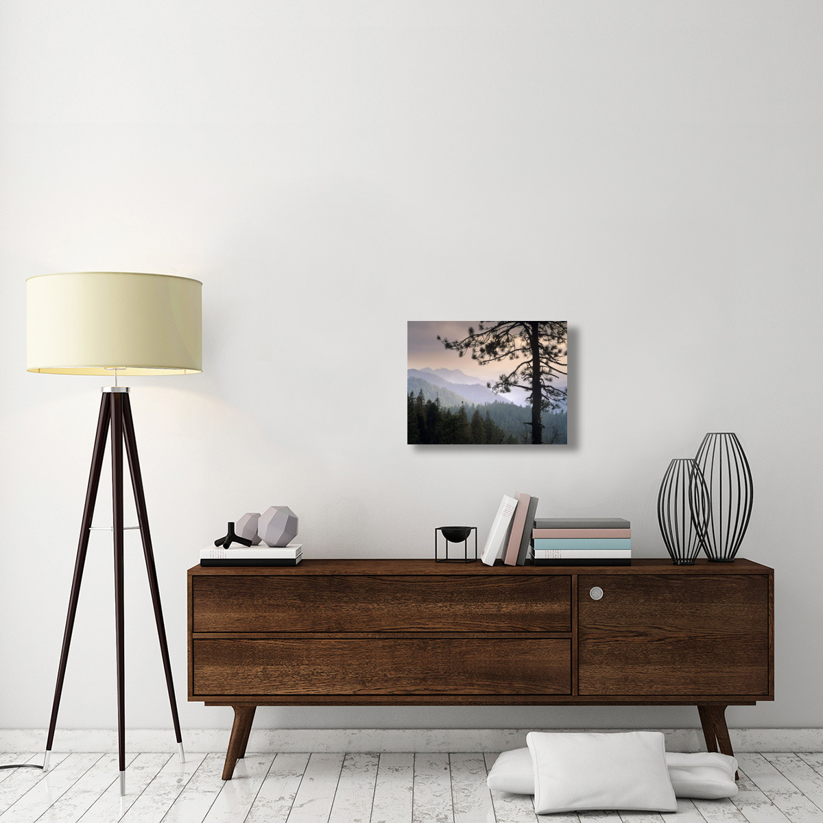 View over foothills to the west from Kings Canyon National Park, California-Canvas Art-24&quotx18"