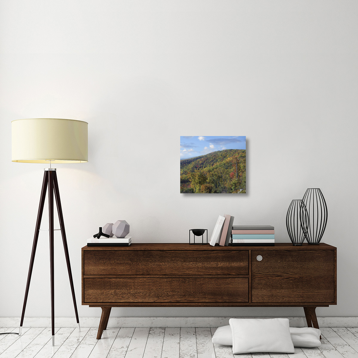 Blue Ridge Range from Moormans River Overlook, Shenandoah National Park, Virginia-Canvas Art-22&quotx19.14"