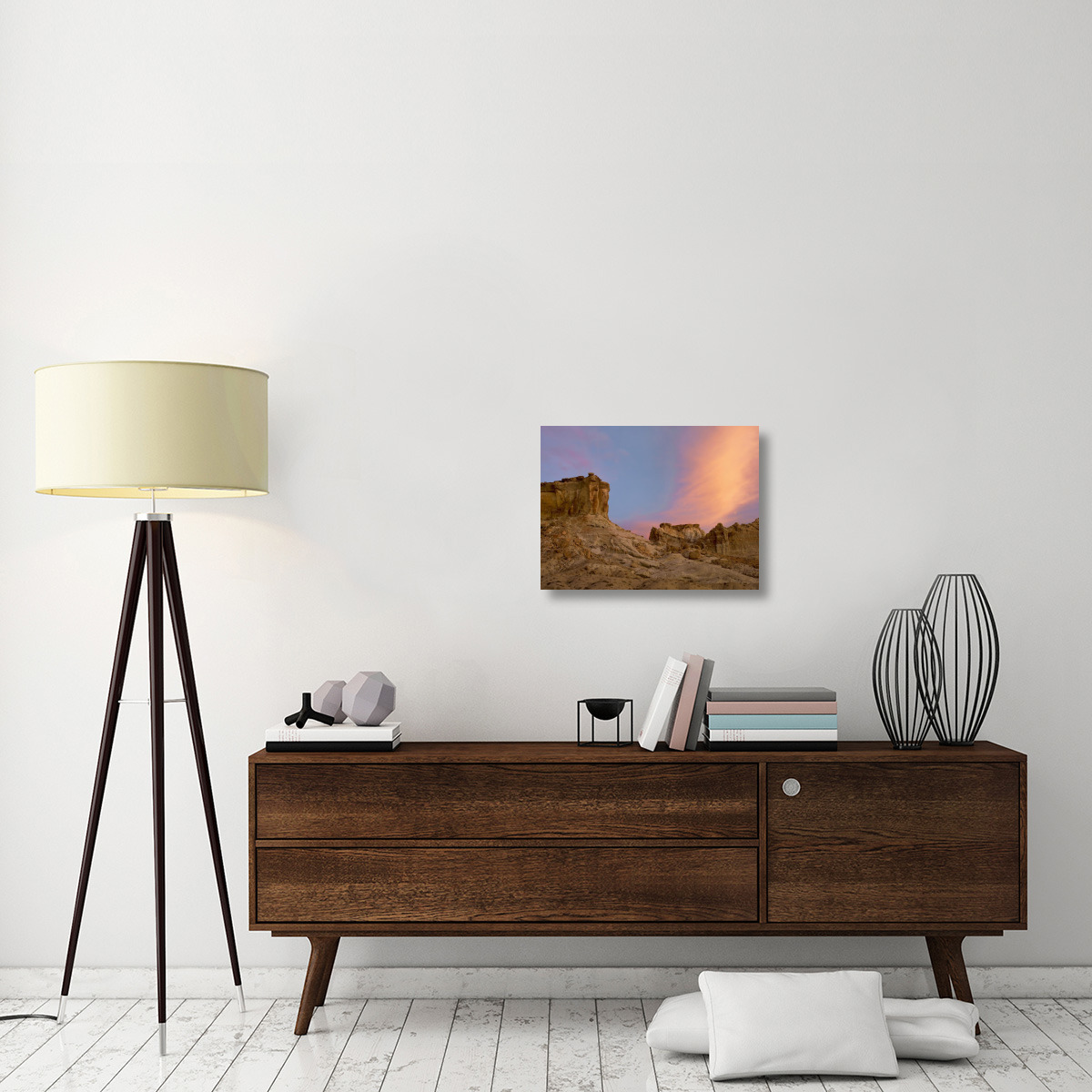 Sandstone formations in Kaiparowits Plateau, Grand Staircase, Escalante National Monument, Utah-Canvas Art-24&quotx18"