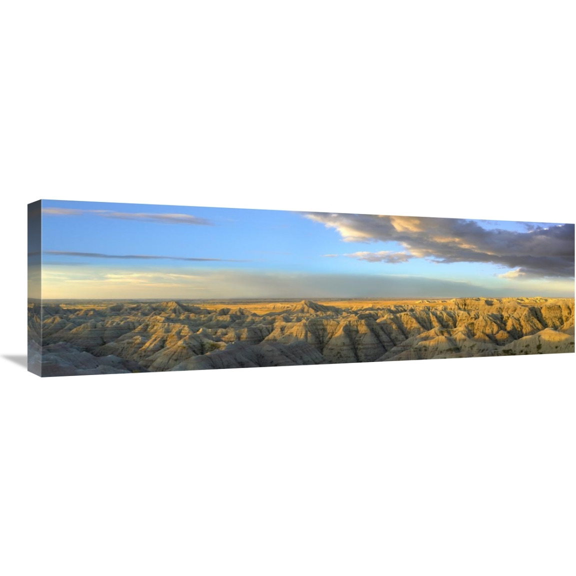 White River Overlook, Badlands National Park, South Dakota-Canvas Art-36&quotx12"