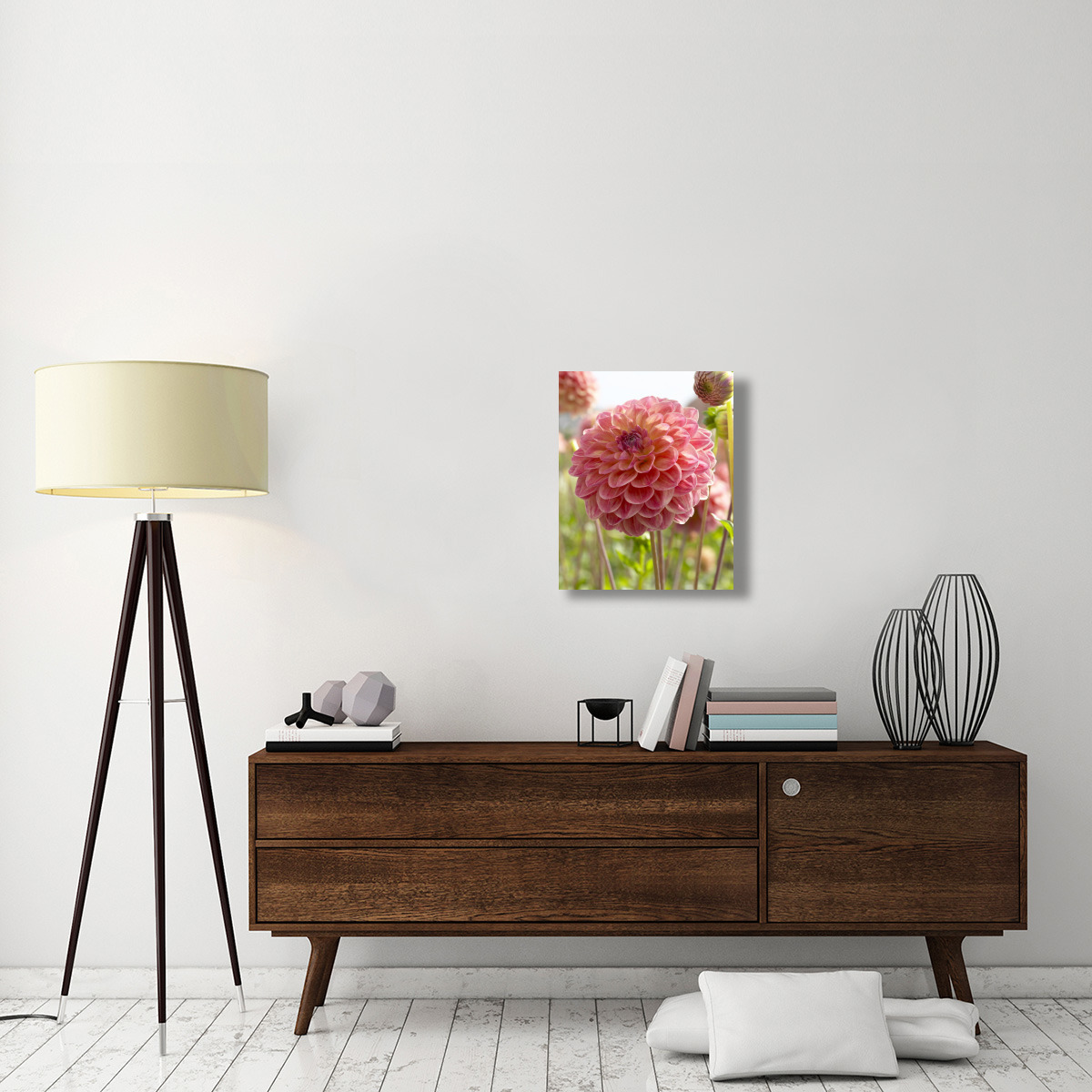 Dahlia hills view jupiter variety flower-Canvas Art-20&quotx24"