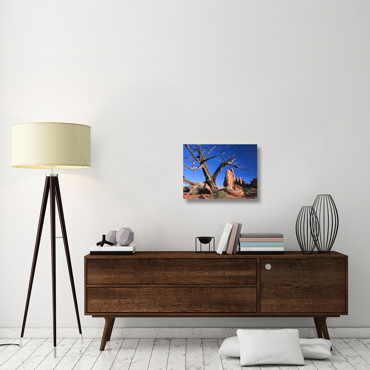 Snag at  Fiery Furnace labyrinth, Arches National Park, Utah-Canvas Art-24&quotx18"