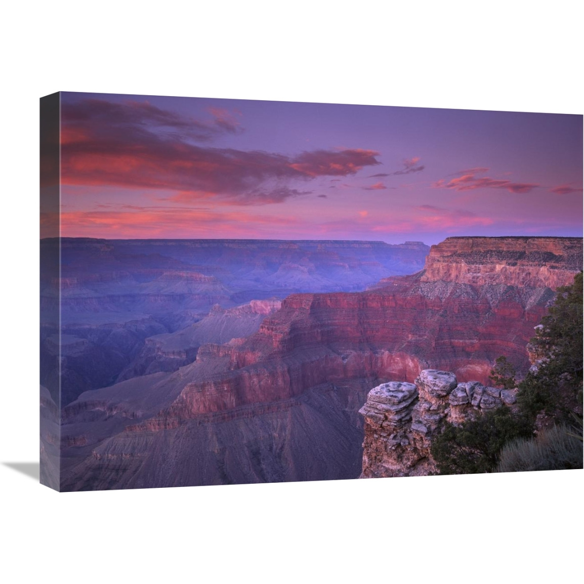 View of the South Rim from Pima Point, Grand Canyon National Park, Arizona-Canvas Art-24&quotx18"