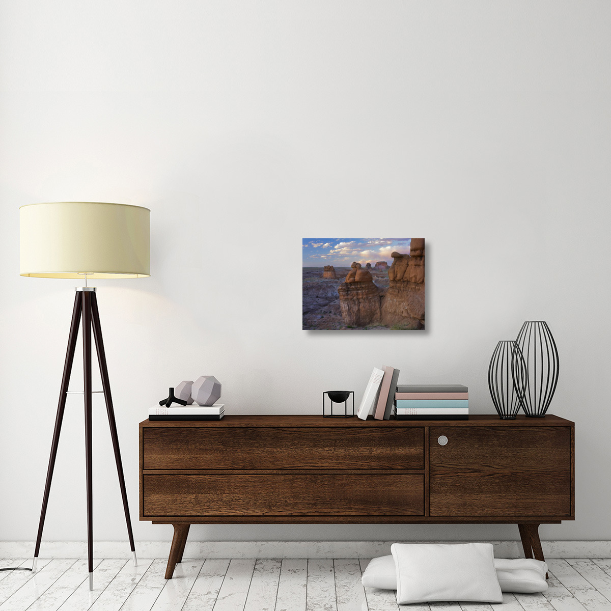 Molly&quots Castle seen from Goblin Valley, Utah-Canvas Art-24&quotx18"