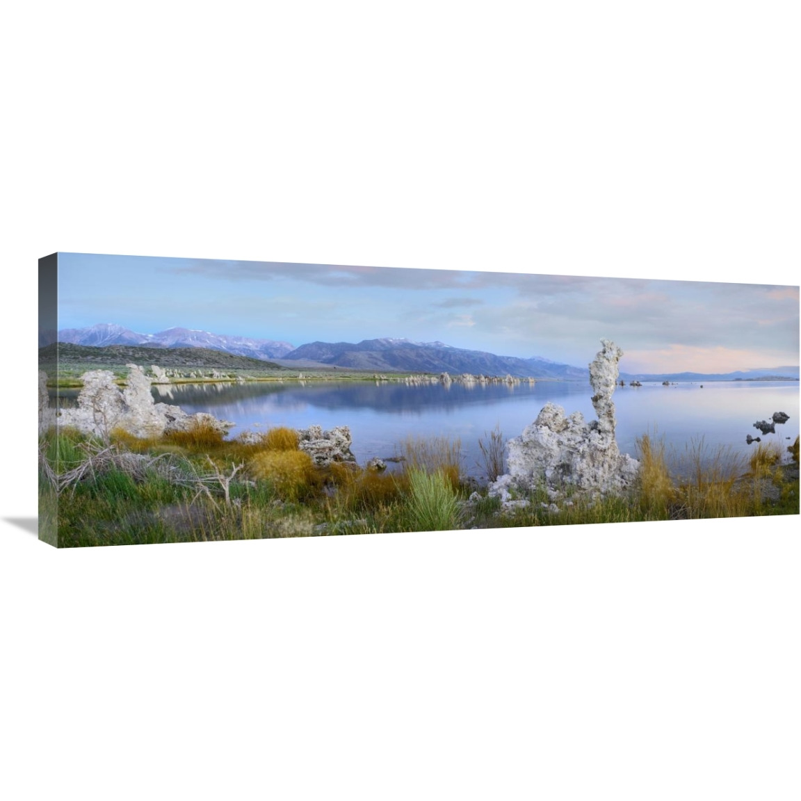 Panorama of tufa towers at Mono Lake, California-Canvas Art-36&quotx13.68"