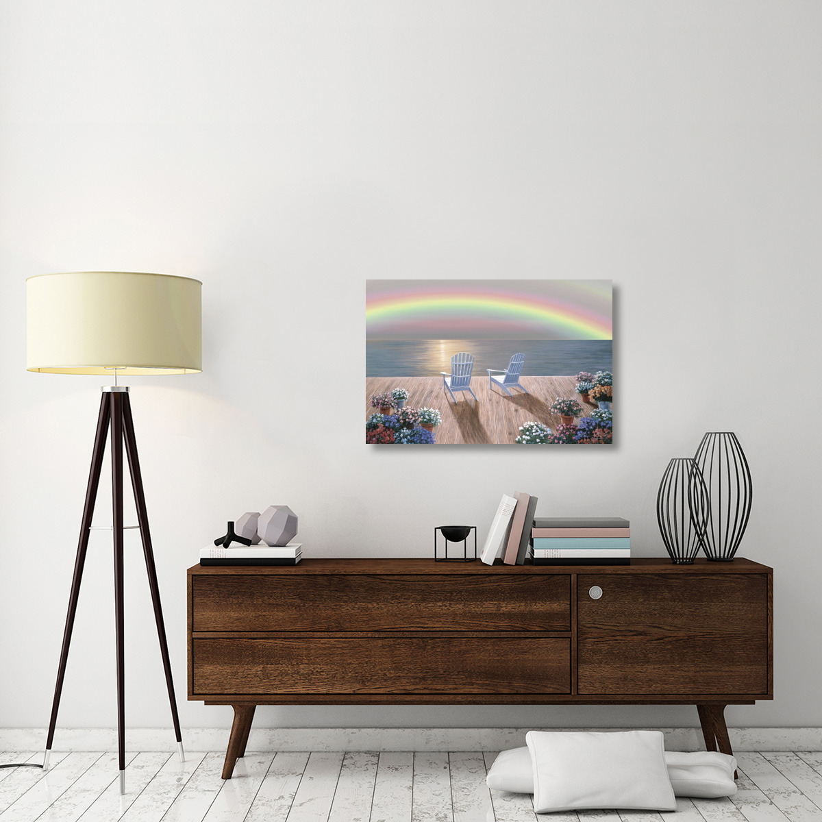 Rainbow Wishes-Canvas Art-36&quotx24"