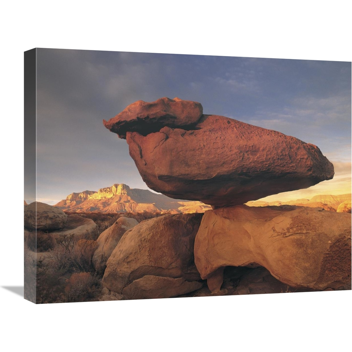 Balanced rock, Guadalupe Mountains, Texas-Canvas Art-24&quotx18"