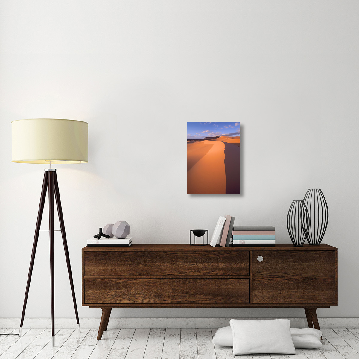 Wind ripples in sand dunes, Coral Pink Sand Dunes State Park, Utah-Canvas Art-18&quotx24"