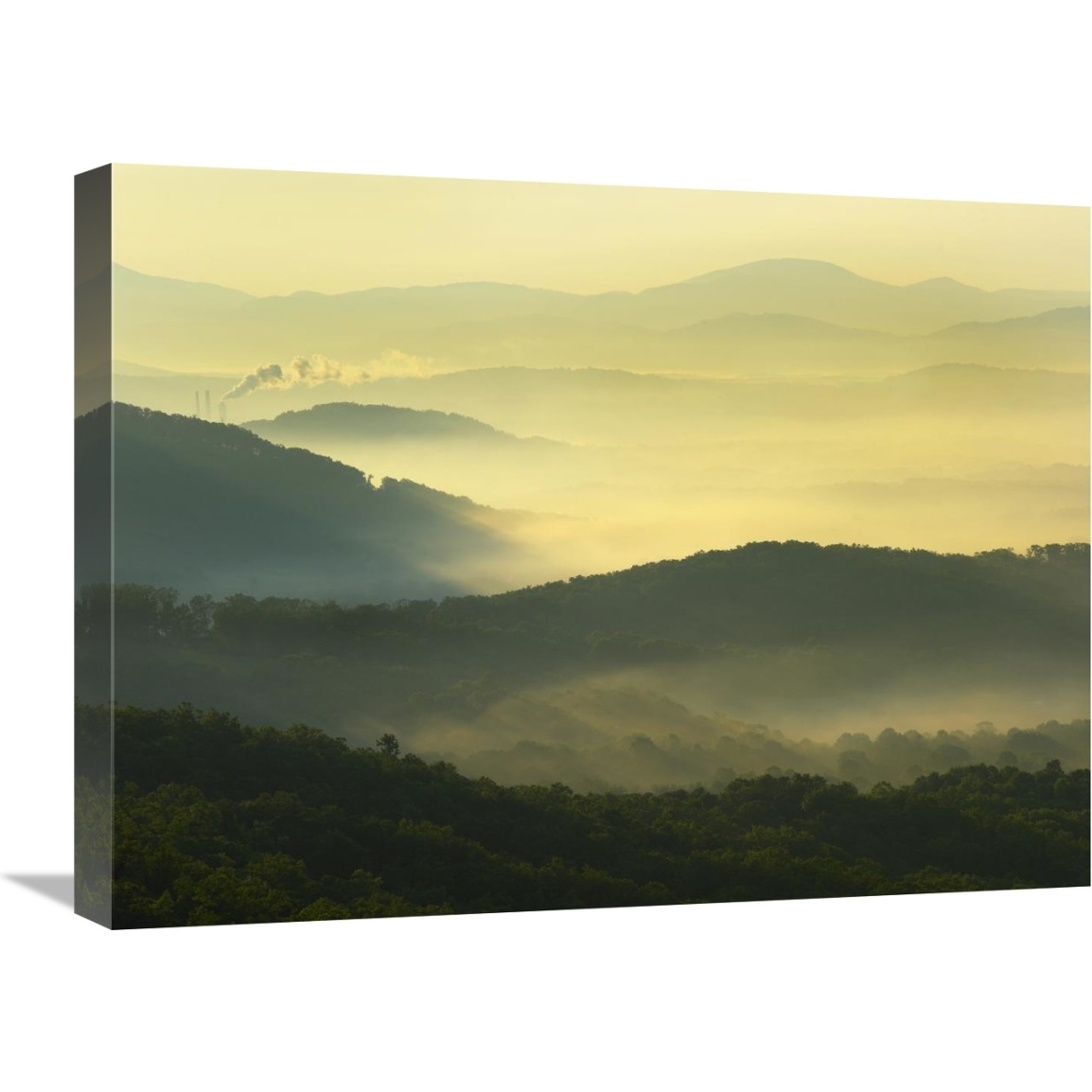 Shining Rock Wilderness from the Blue Ridge Parkway, North Carolina-Canvas Art-24&quotx18"