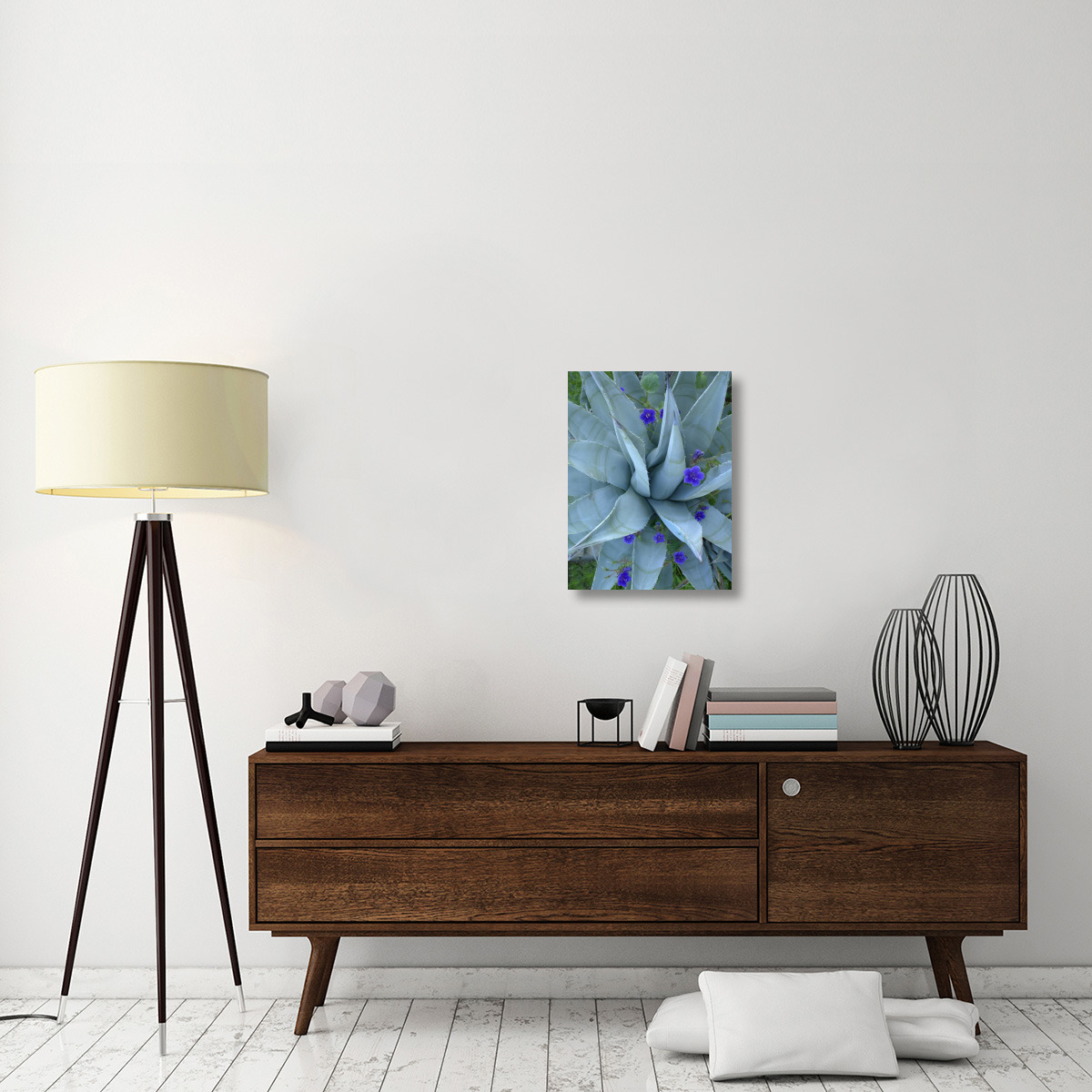 Bluebell and Agave , North America-Canvas Art-18&quotx24"