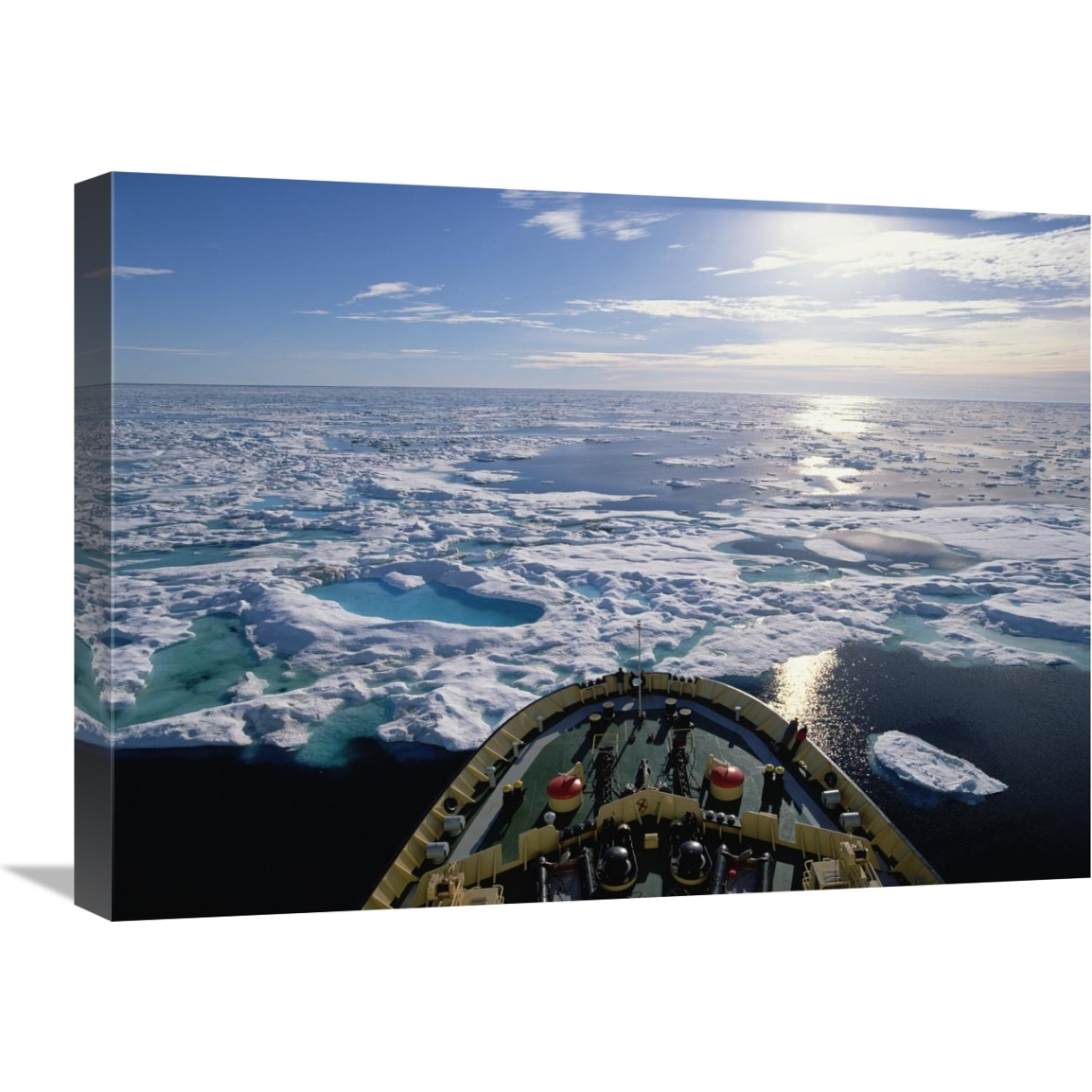 Icebreaker in the Arctic, Canada-Canvas Art-24&quotx18"