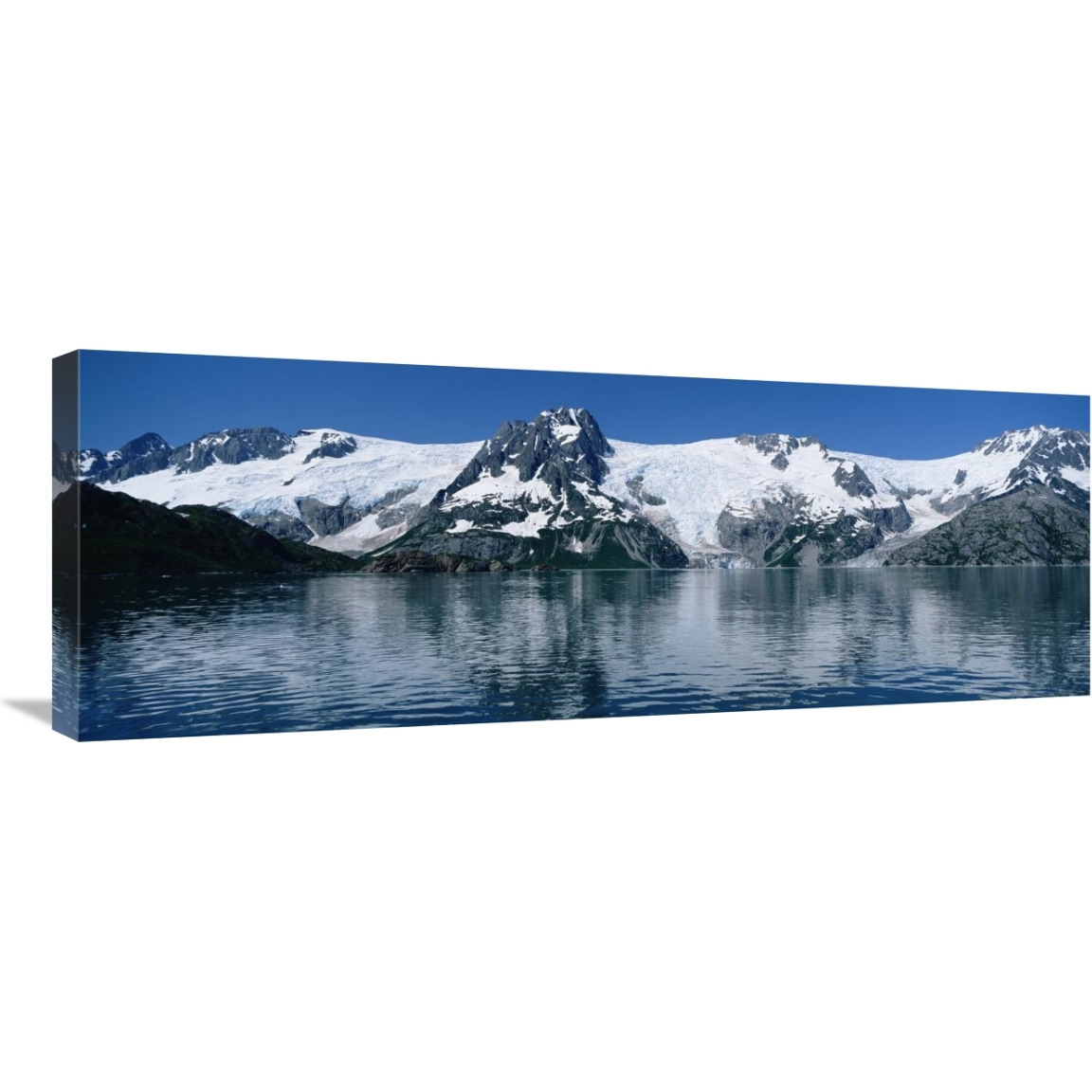 Glaciers flowing down from Harding Ice field, Kenai Fjords NP, Alaska-Canvas Art-36&quotx13.32"