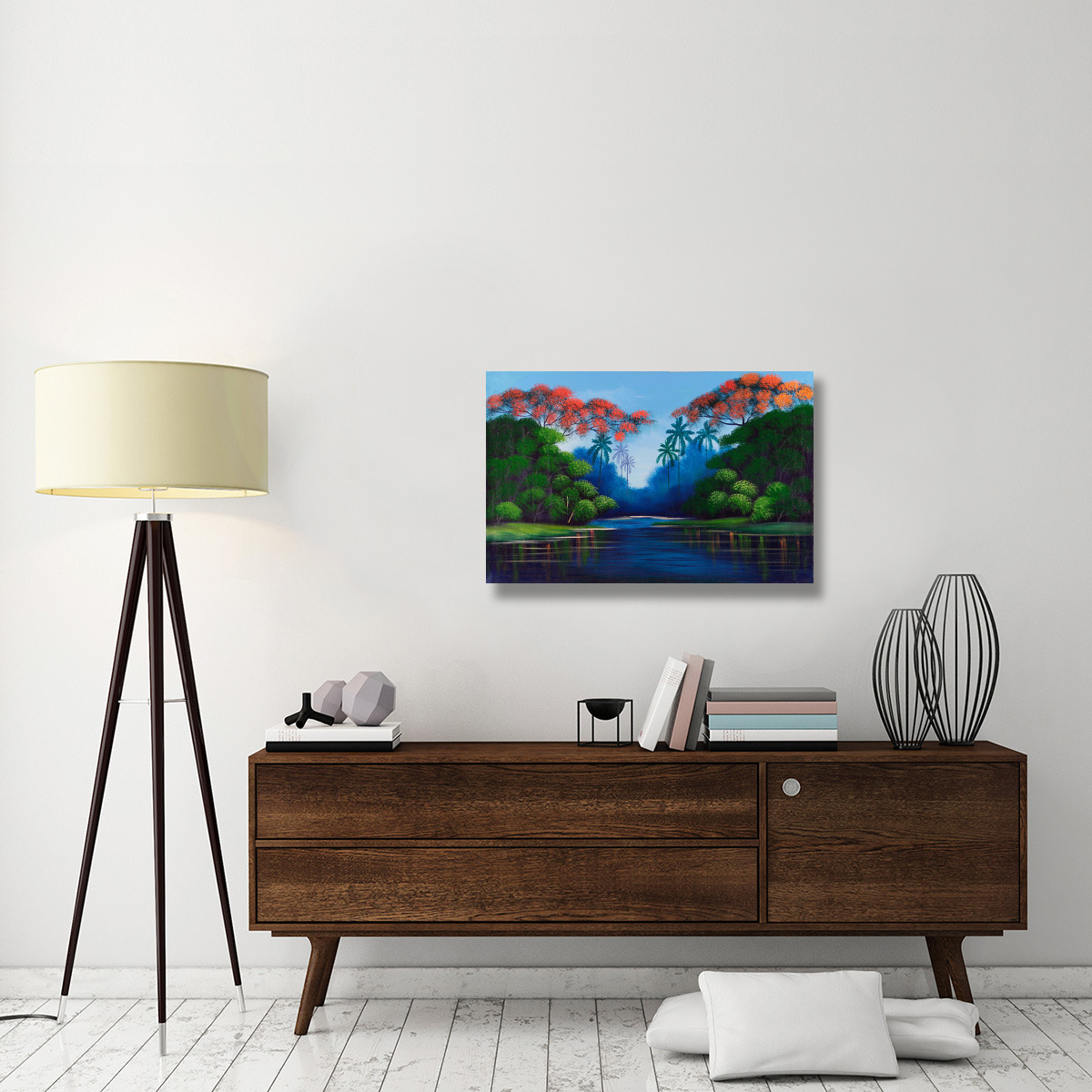 Water Way-Canvas Art-36&quotx24"