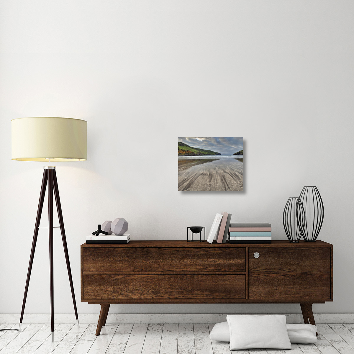 Sand patterns at dawn, Otanerito Beach, New Zealand-Canvas Art-22&quotx18.26"