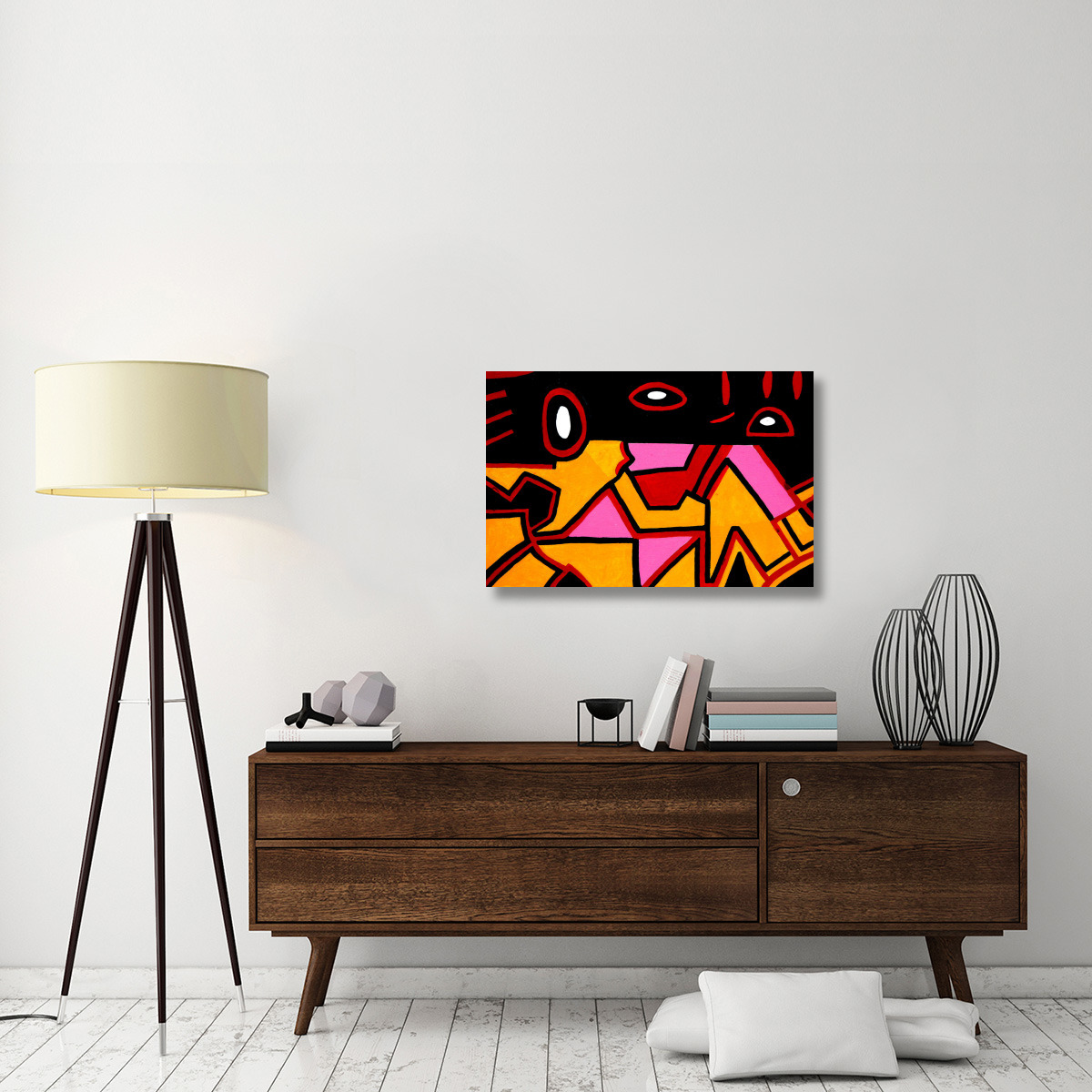 Abstract Fox-Canvas Art-36&quotx24"