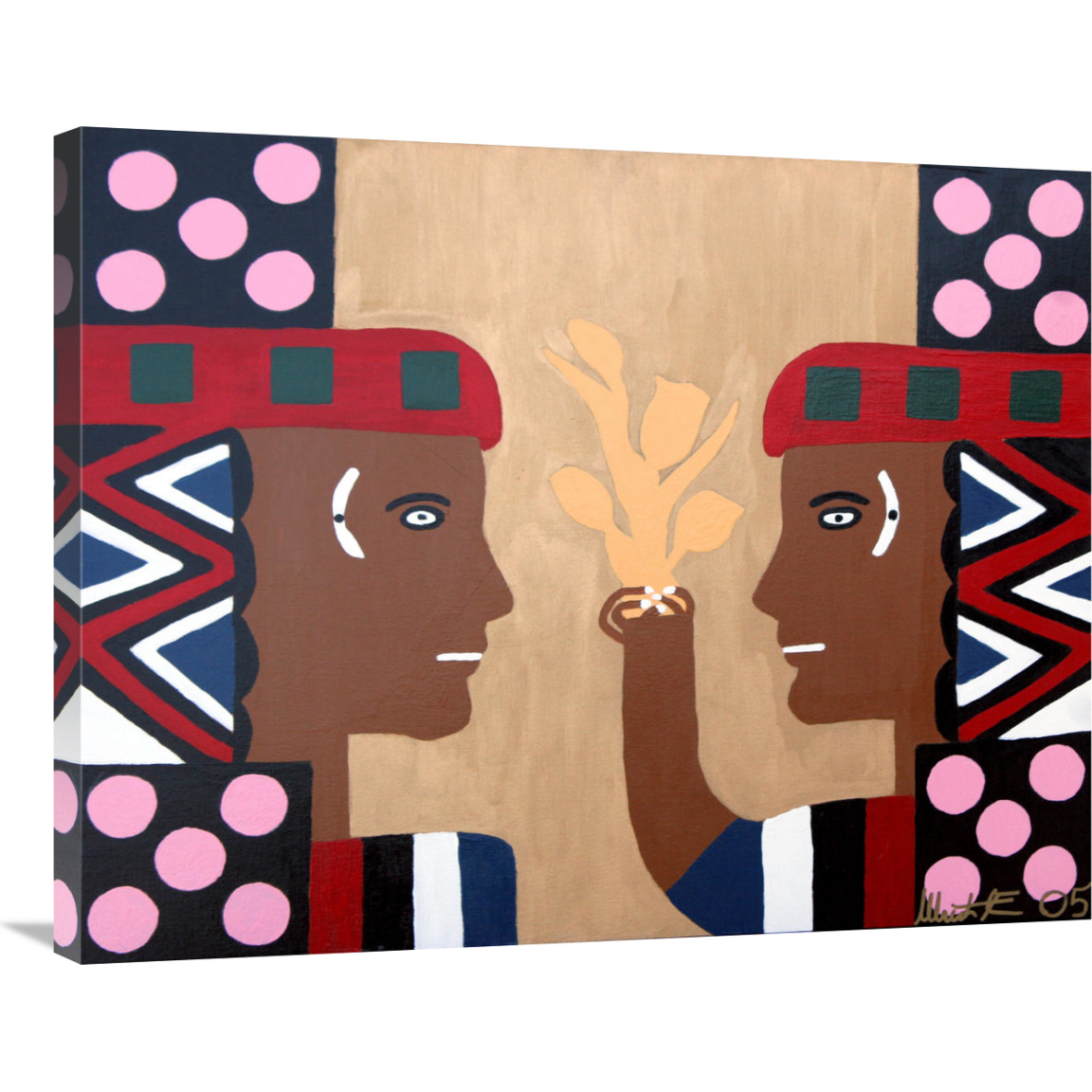 Egyptian Love-Canvas Art-35&quotx28"