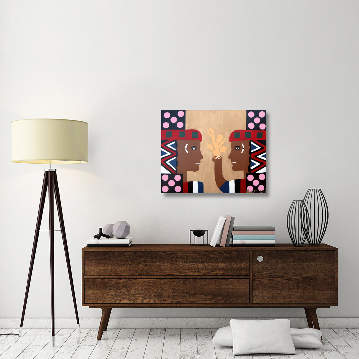 Egyptian Love-Canvas Art-35&quotx28"