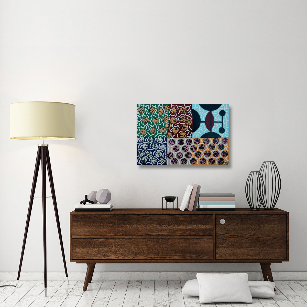 Circle Point-Canvas Art-36&quotx24"