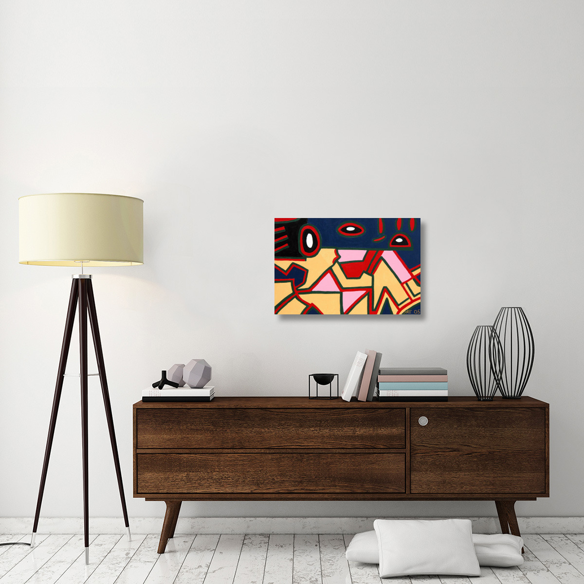 Fox Abstract-Canvas Art-30&quotx20"