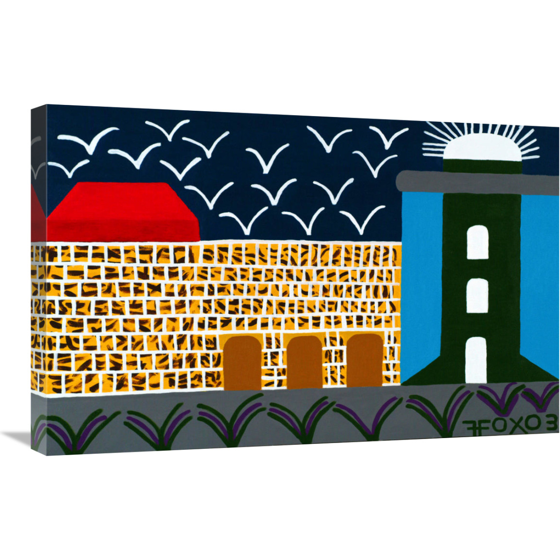 Lighthouse Series - 3-Canvas Art-30&quotx20"