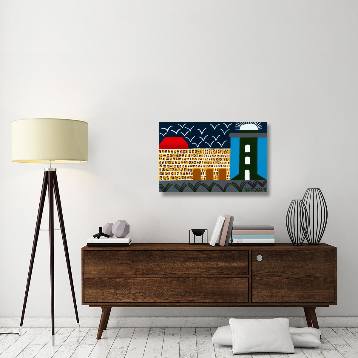 Lighthouse Series - 3-Canvas Art-36&quotx24"