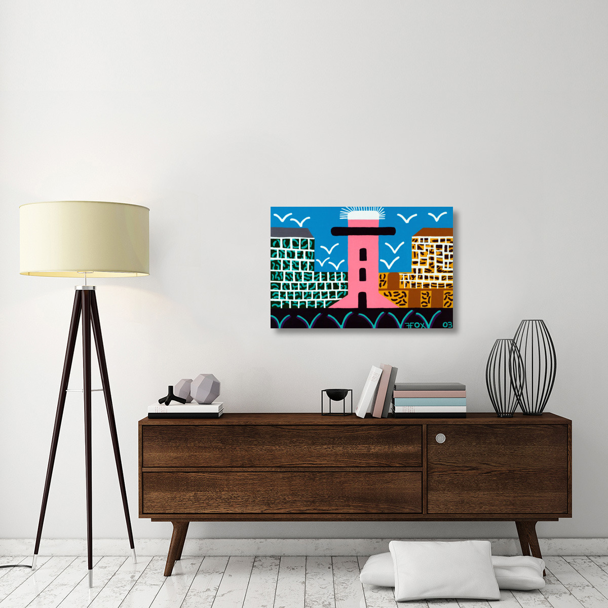 Lighthouse Series - 5-Canvas Art-36&quotx24"